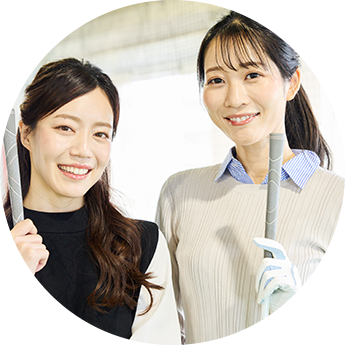 女性ゴルファー